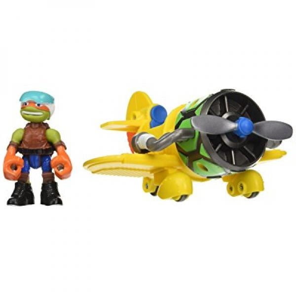 Details about    TMNT Nickelodeon Half Shell Heroes mini Mike Michelangelo 2014 helmet vehicle